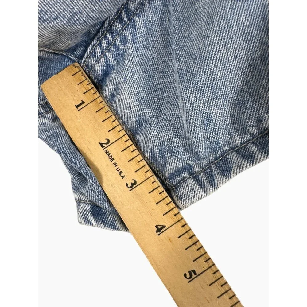 NWT Blank NYC High Rise‎ Blue Denim Short With Belt Women's Size 28 100% Cotton